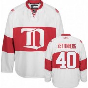 Reebok Detroit Red Wings NO.40 Henrik Zetterberg Youth Jersey (White Authentic Third)