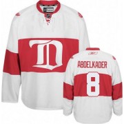 Reebok Detroit Red Wings NO.8 Justin Abdelkader Men's Jersey (White Authentic Third)