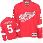 Reebok Detroit Red Wings NO.5 Nicklas Lidstrom Men's Jersey (Red Authentic Home)