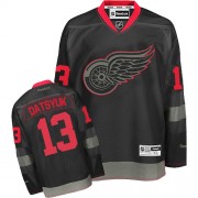 Reebok Detroit Red Wings NO.13 Pavel Datsyuk Men's Jersey (Black Ice Authentic)