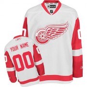 Reebok Detroit Red Wings Youth White Premier Away Customized Jersey