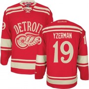 Reebok Detroit Red Wings NO.19 Steve Yzerman Men's Jersey (Red Premier 2014 Winter Classic)