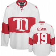 Reebok Detroit Red Wings NO.19 Steve Yzerman Youth Jersey (White Authentic Third)
