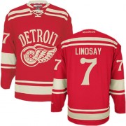 Reebok Detroit Red Wings NO.7 Ted Lindsay Men's Jersey (Red Authentic 2014 Winter Classic)