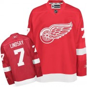 Reebok Detroit Red Wings NO.7 Ted Lindsay Men's Jersey (Red Authentic Home)