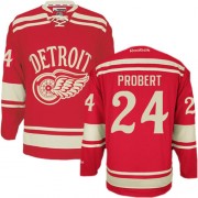 Reebok Detroit Red Wings NO.24 Bob Probert Men's Jersey (Red Authentic 2014 Winter Classic)