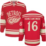 Reebok Detroit Red Wings NO.16 Vladimir Konstantinov Men's Jersey (Red Authentic 2014 Winter Classic)