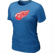 Detroit Red Wings Women's Team Logo Short Sleeve T-Shirt - light Blue