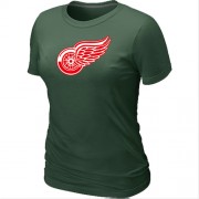 Detroit Red Wings Women's Team Logo Short Sleeve T-Shirt - Dark Green