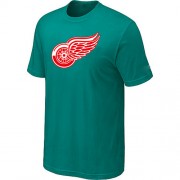 Detroit Red Wings Mens Team Logo Short Sleeve T-Shirt - Green