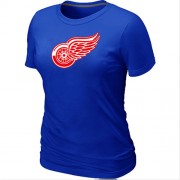 Detroit Red Wings Women's Team Logo Short Sleeve T-Shirt - Blue
