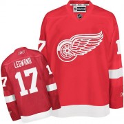 Reebok Detroit Red Wings NO.17 David Legwand Men's Jersey (Red Authentic Home)