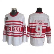 CCM Detroit Red Wings NO.9 Gordie Howe Men's Jersey (White Authentic Throwback)